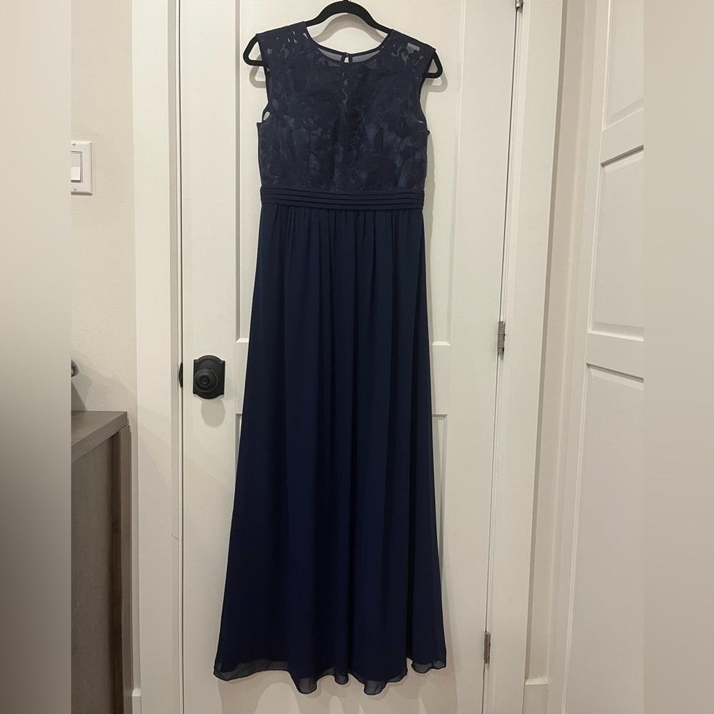 Occasion Dress Long/Maxi - Little Mistress LONDON - Navy Blue- US8/UK12